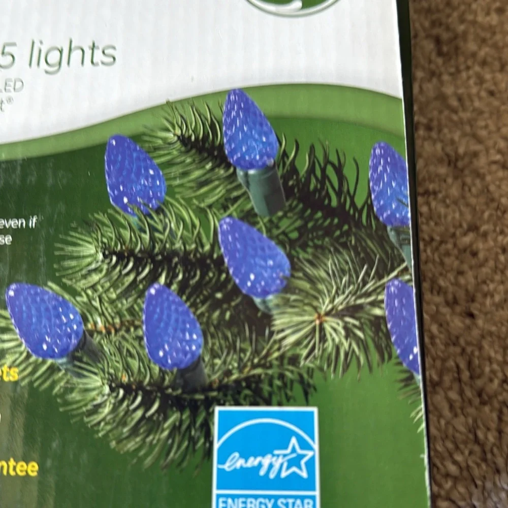 GE Energy Smart 50 LED C-5 Lights Blue